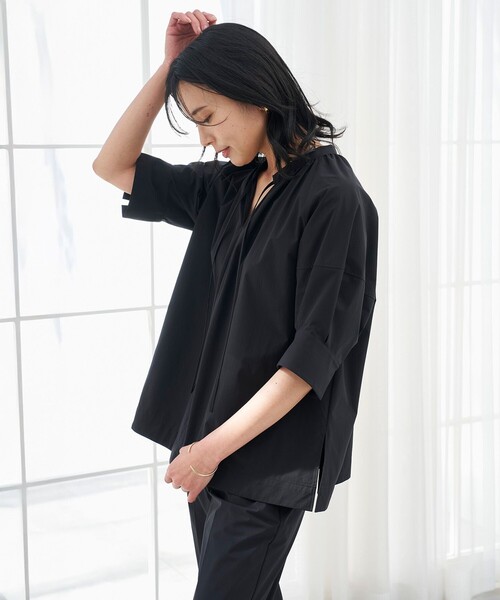 UNFILO ブラウス シャツ 「軽量/UVケア」FINE MOVE ランタン