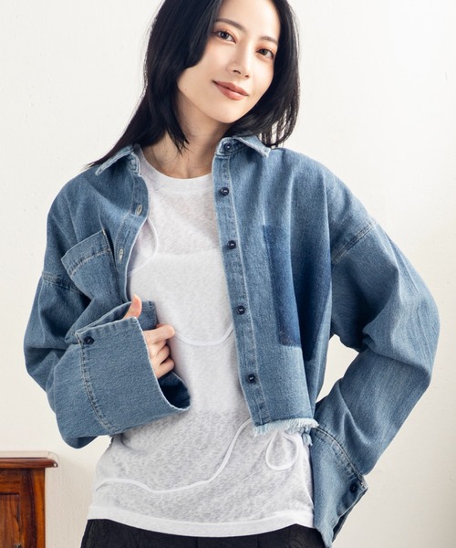 MILLION CARATS ブラウス シャツ ビッグカフス×ショート丈の最旬