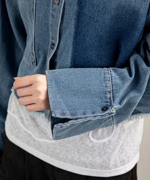 MILLION CARATS ブラウス シャツ ビッグカフス×ショート丈の最旬