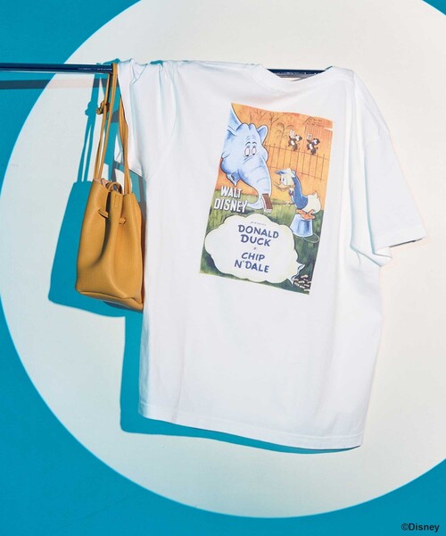 tシャツ 「DISNEY」 ムービーポスター バックプリントTシャツ/ディズニー/ポスターTシャツ レディース FREAK'S STORE tシャツ 「DISNEY」 ムービーポスター バック