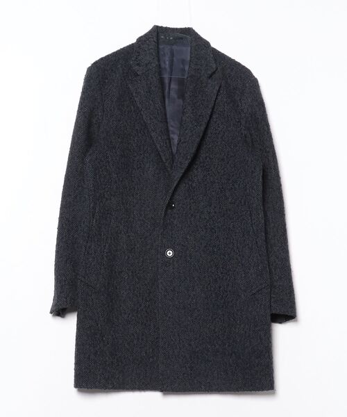 EDIFICE（エディフィス） チェスターコート 46 ネイビー メンズ