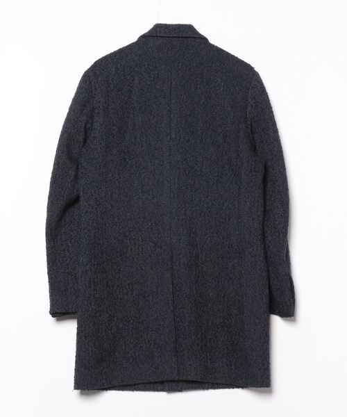 EDIFICE」 チェスターコート 46 ネイビー メンズ EDIFICE チェスター