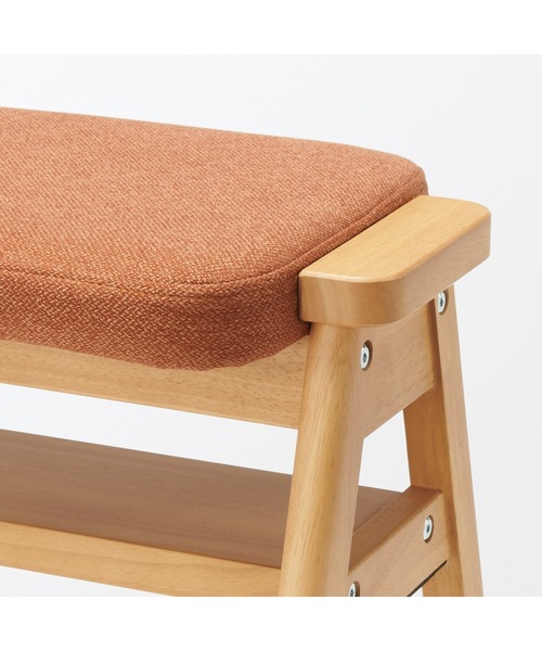 無印良品（MUJI） 家具 再生ポリエステル混 木製スタッキングスツール