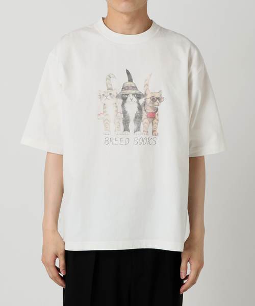 B.C STOCK tシャツ ドッグ・キャット柄 アソートクルーネックT