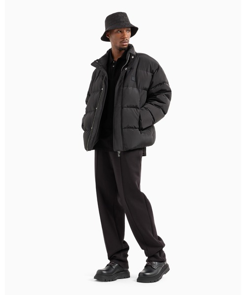 Giorgio Armani ブラック ダウンジャケット ARMANI EXCHANGE（アルマーニエクスチェンジ）の「【A|X アルマーニ