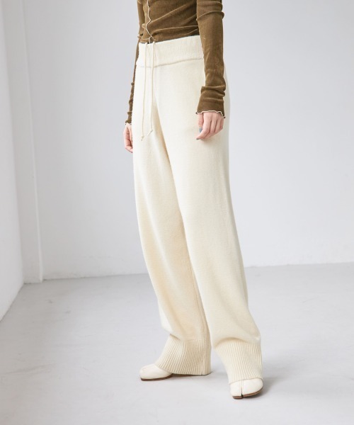 「TODAYFUL」 イージーパンツ 36inch ベージュ レディース_画像3