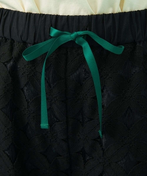 Jocomomola（ホコモモラ） パンツ Flor 総レースワイドパンツ