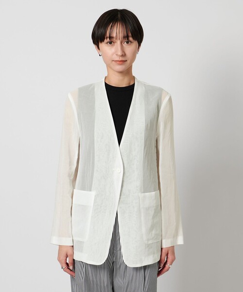 UNITED ARROWS ジャケット テーラードジャケット シアー