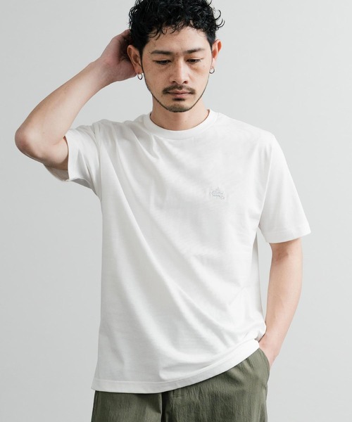 LOGOS（ロゴス） tシャツ 吸水速乾スパイラルヤーンワンポイントロゴ