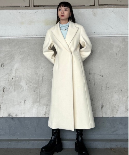 STUDIOUS（ステュディオス） チェスターコート 2 ブラック レディース