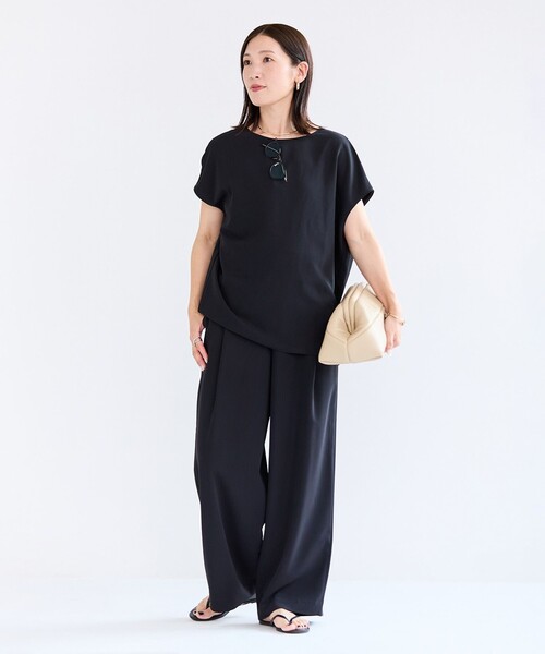 ブラウス シャツ 「接触冷感/UVケア」サマーセットアップ Tブラウス レディース trim_ofcrs_item91db8ac6128e11e