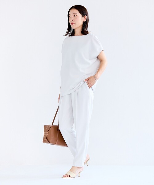 ブラウス シャツ 「接触冷感/UVケア」サマーセットアップ Tブラウス レディース 接触冷感/UVケア】サマーセットアップ Tブラウス / UNFILO