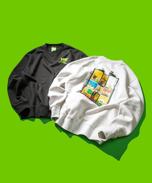 HUF（ハフ） スウェットカットソー X-LARGE アッシュグレー メンズ