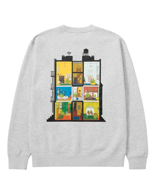 HUF（ハフ） スウェットカットソー X-LARGE アッシュグレー メンズ