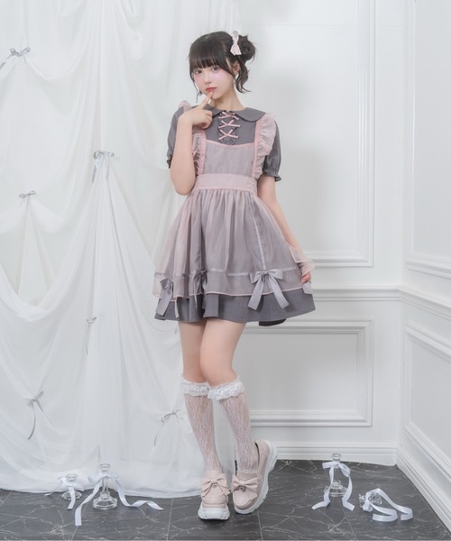 Amavel フリルエプロン Secret Honey ワンピース　セット Amavel フリルエプロン Secret Honey ワンピース セット - メルカリ