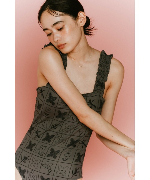 Knuth Marf（クヌースマーフ） 水着 back open flower swim suit