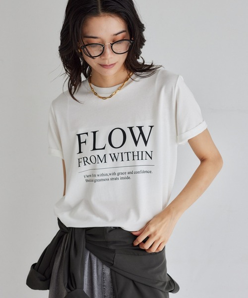 tシャツ BARNYARDSTORM / FLOWロゴT / マシンウォッシャブル レディース