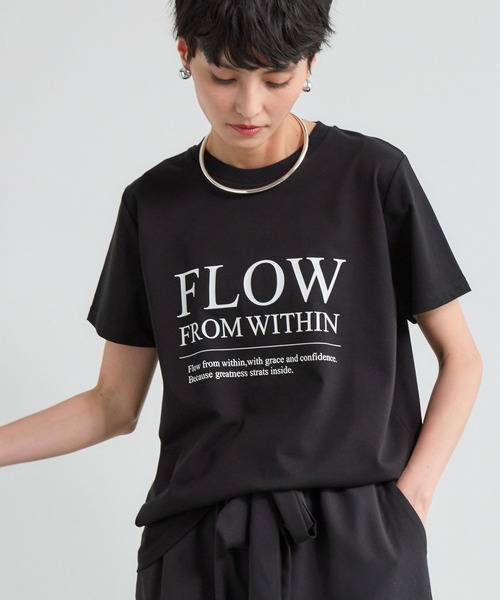 tシャツ BARNYARDSTORM / FLOWロゴT / マシンウォッシャブル レディース BARNYARDSTORM tシャツ Tシャツ / GENIALロンT