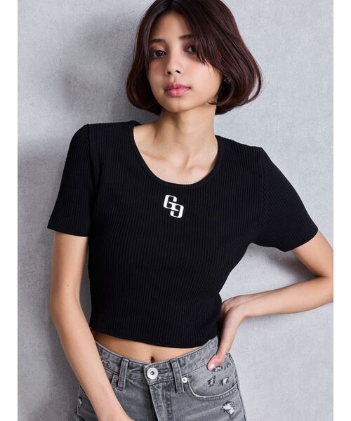 YONFA ハーフスリーブニット 黒 美品 YONFA ハーフスリーブニット 黒 美品 - メルカリ