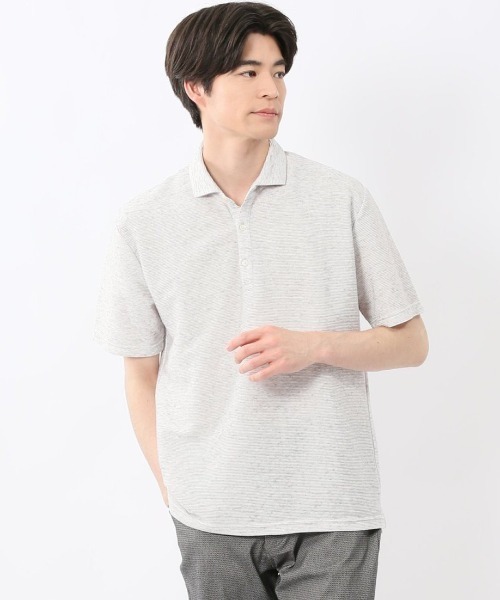 TAKA-Q ポロシャツ 「マシンウォッシャブル」タカキュー 杢