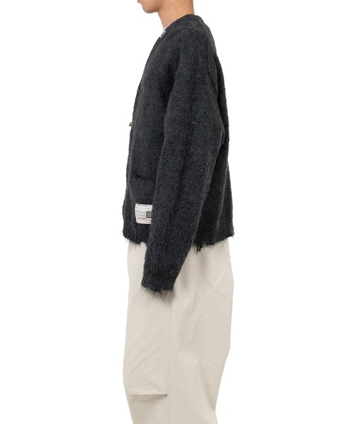 【新品未使用】 美品 メゾンミハラヤスヒロ　カーディガン　厚手 ニット ブラック MAISON MIHARA YASUHIRO（メゾン ミハラヤスヒロ） カーディガン