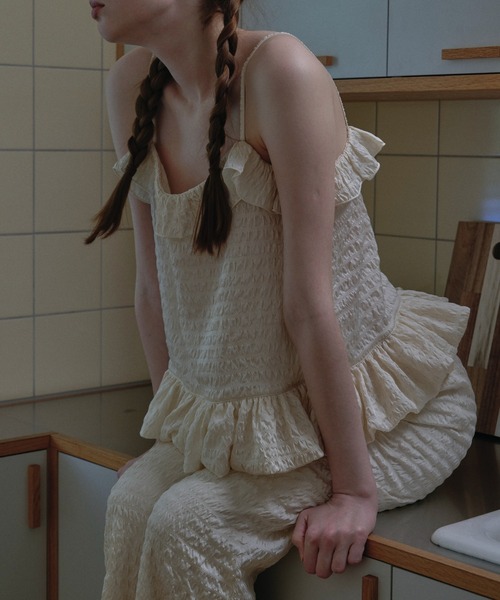 キャミソール dreamy balloon frill camisole