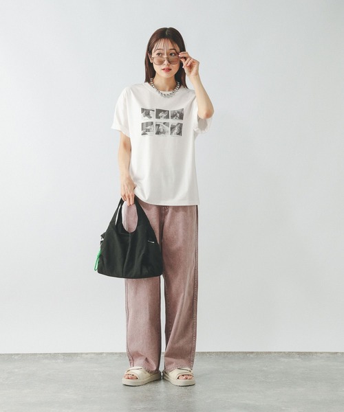 GLOBAL WORK tシャツ ヘビロッTEEアソートプリント/577891