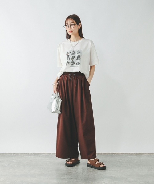 GLOBAL WORK tシャツ ヘビロッTEEアソートプリント/577891