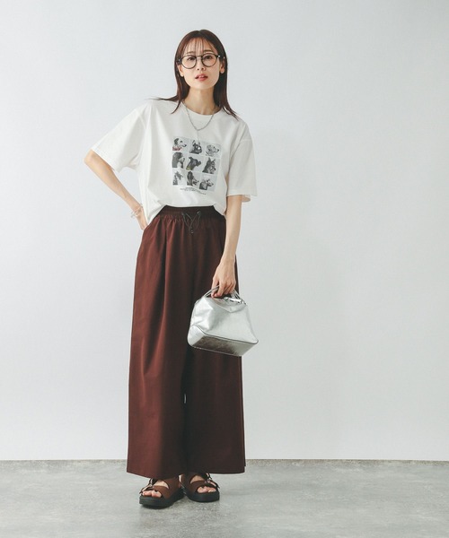 GLOBAL WORK tシャツ ヘビロッTEEアソートプリント/577891
