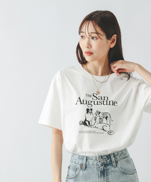 JIN Tシャツ グローバル GLOBAL WORK tシャツ ヘビロッTEEアソートプリント/577891
