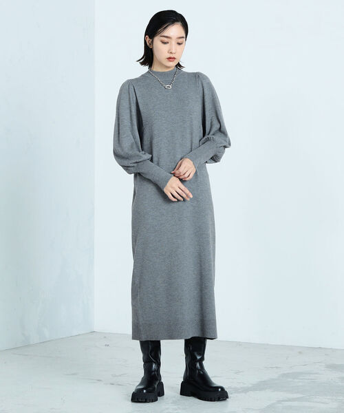 fredy emue（フレディエミュ） ニットワンピース 38 ブラウン