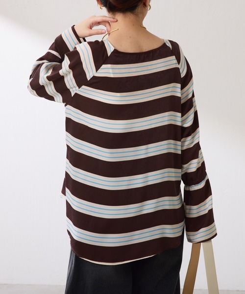 COLLAGE 女性長袖シャツブラウス COLLAGE GALLARDAGALANTE ブラウス シャツ 裾ドロストフレンチ