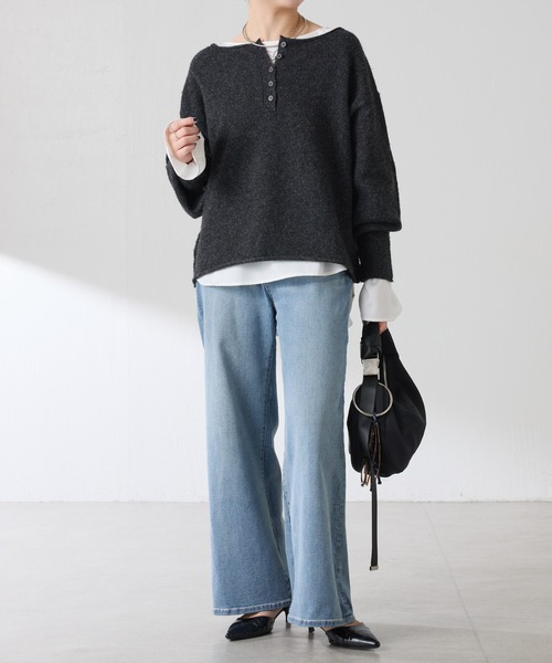 ⭐︎新品⭐︎COLLAGE GALLARDAGALANTE 袖フレアサテンTブラウス 袖フレアサテンTブラウス（シャツ/ブラウス）｜COLLAGE