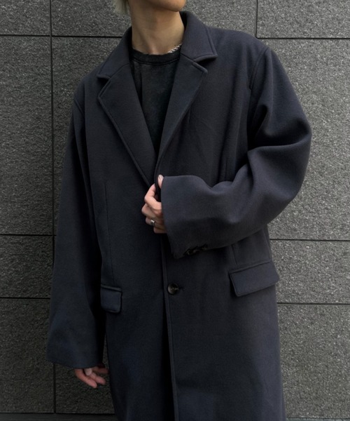 ISSEY MIYAKE MEN チェスターコート　ウール　白タグ　2表記 CREARE -LINO- チェスターコート コート フェイクウールチェスター