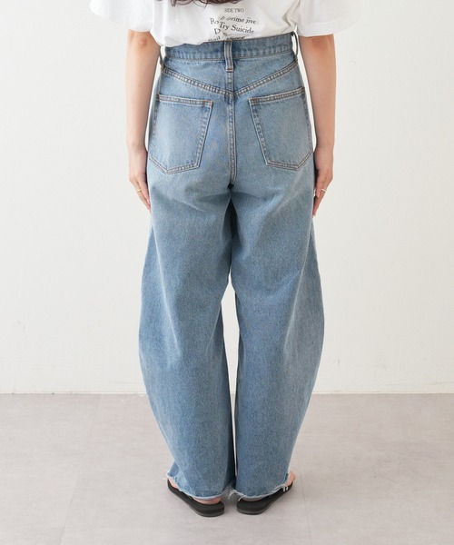 「CIAOPANIC TYPY」 ダメージ加工デニムパンツ LARGE ブルー レディース