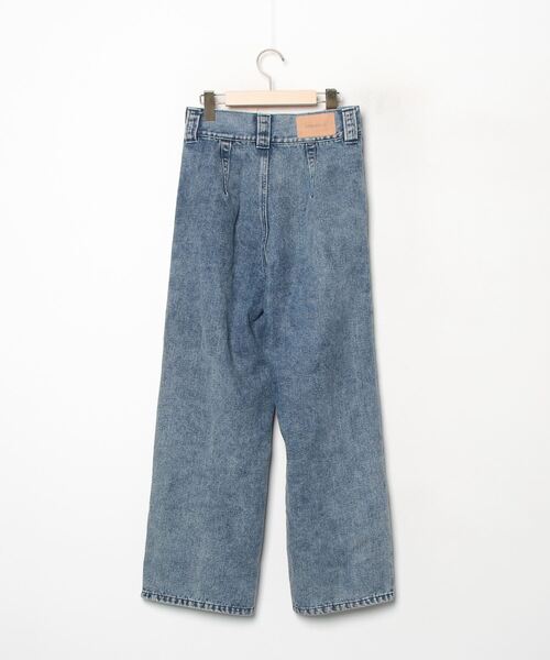 「BONLECILL」 加工デニムパンツ L ブルー レディース