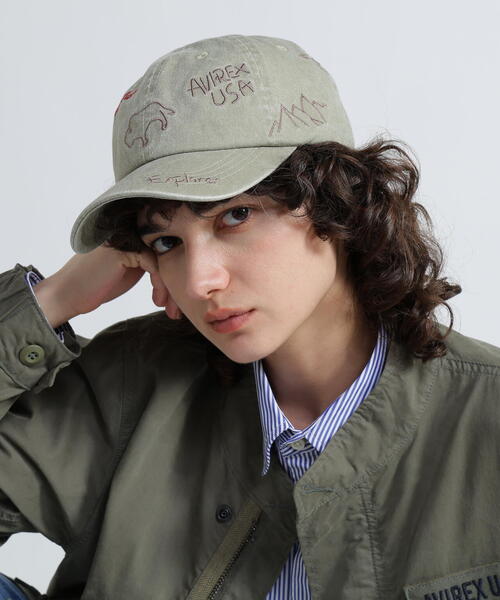 AVIREX（アヴィレックス） キャップ 帽子 PATTARN FADE WASH CAP