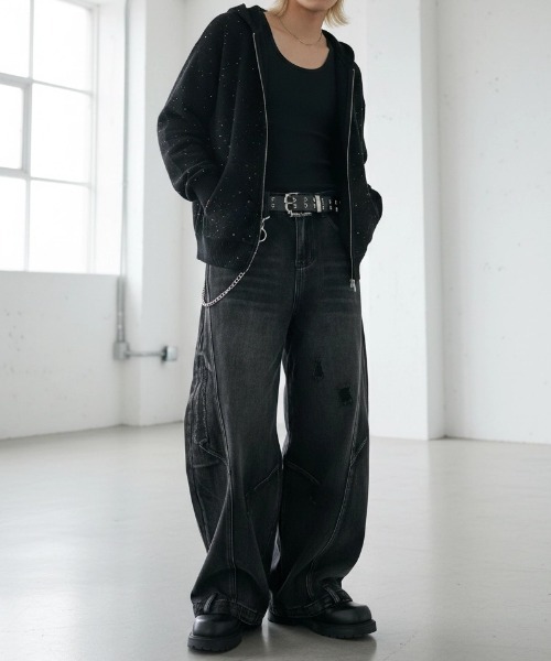 ARULE（アルール） ワイドパンツ ジーンズ A
