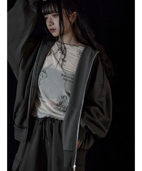 MURUA パーカー Sarah×MURUAユニセックススウェットフーディー