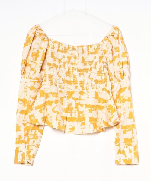 「FIG&VIPER」 半袖ブラウス FREE イエロー レディース_画像2