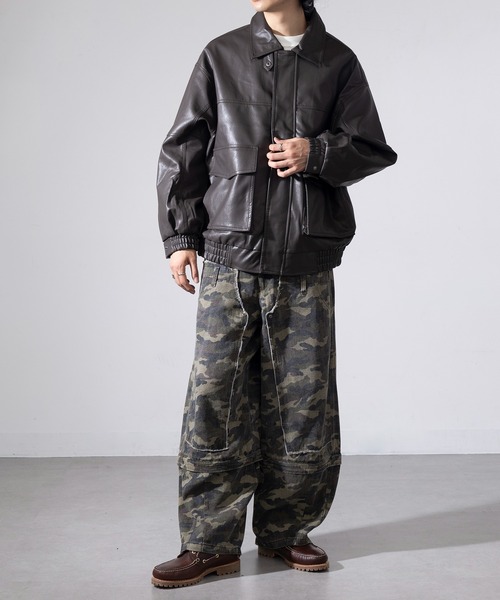 レザージャケット MAGASIN DE MODE Brew 革ジャン ライダース 「MAGASIN DE MODE Brew