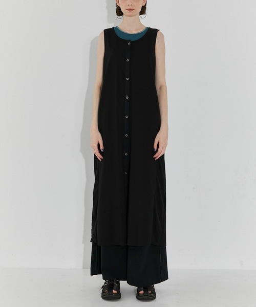 NON TOKYO ワンピース CITY TOKYO ノースリーブワンピース 1 サックスブルー レディース