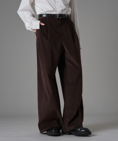ONCILY（オンシェリー） スラックス 「SET UP可能」TWO-TUCK BAGGY
