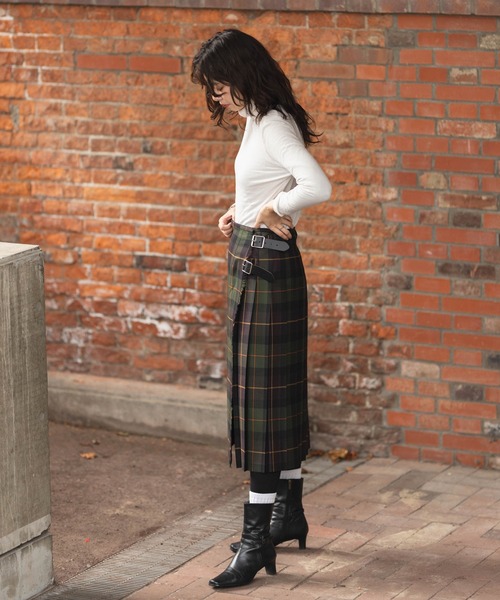 O'NEIL of DUBLIN（オニールオブダブリン） プリーツスカート 8 グレー