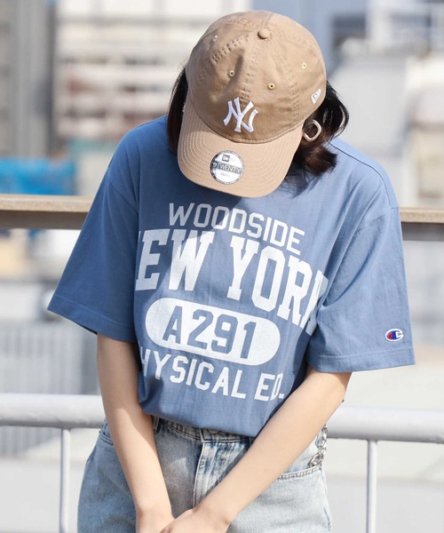 「Champion」 半袖Tシャツ M ベージュ レディース_画像3