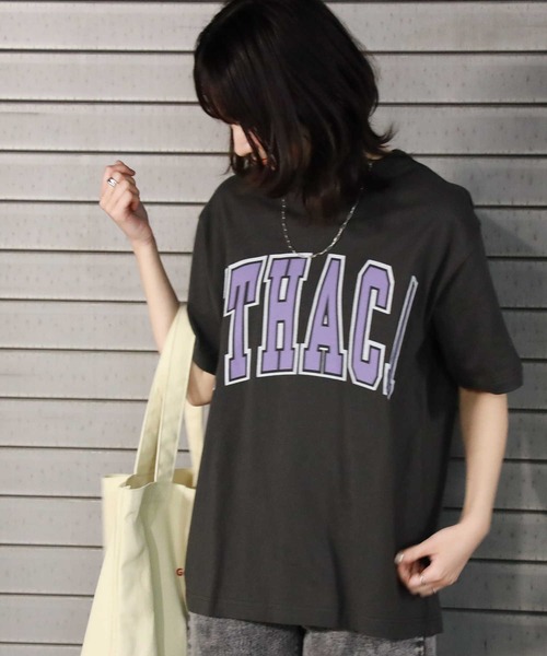 「Champion」 半袖Tシャツ M ベージュ レディース_画像5