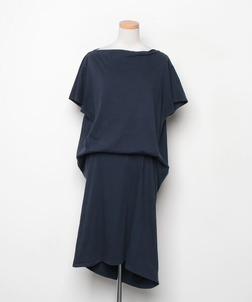 ミズイロインドの半袖でワンピース mizuiroind（ミズイロインド） 半袖ワンピース - ネイビー レディース