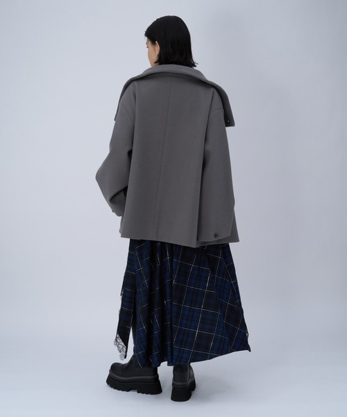 HARE（ハレ） コート チェスターコート ウーリーテック2WAYミドル