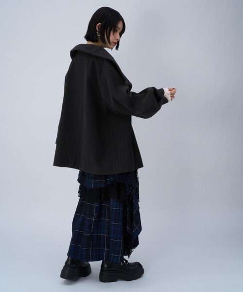 HARE（ハレ） コート チェスターコート ウーリーテック2WAYミドル