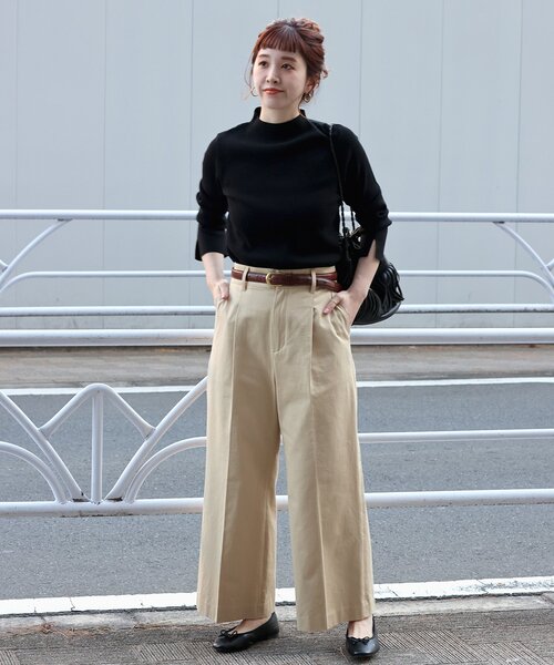 「B.C STOCK」 「Simplicite」長袖ニット FREE アイボリー レディース_画像2